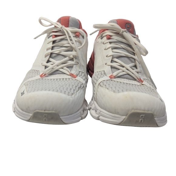 On  Cloudflyer Running Shoes Oncloud White Coral Womens Athletic Size 8.5 - Picture 2 of 9